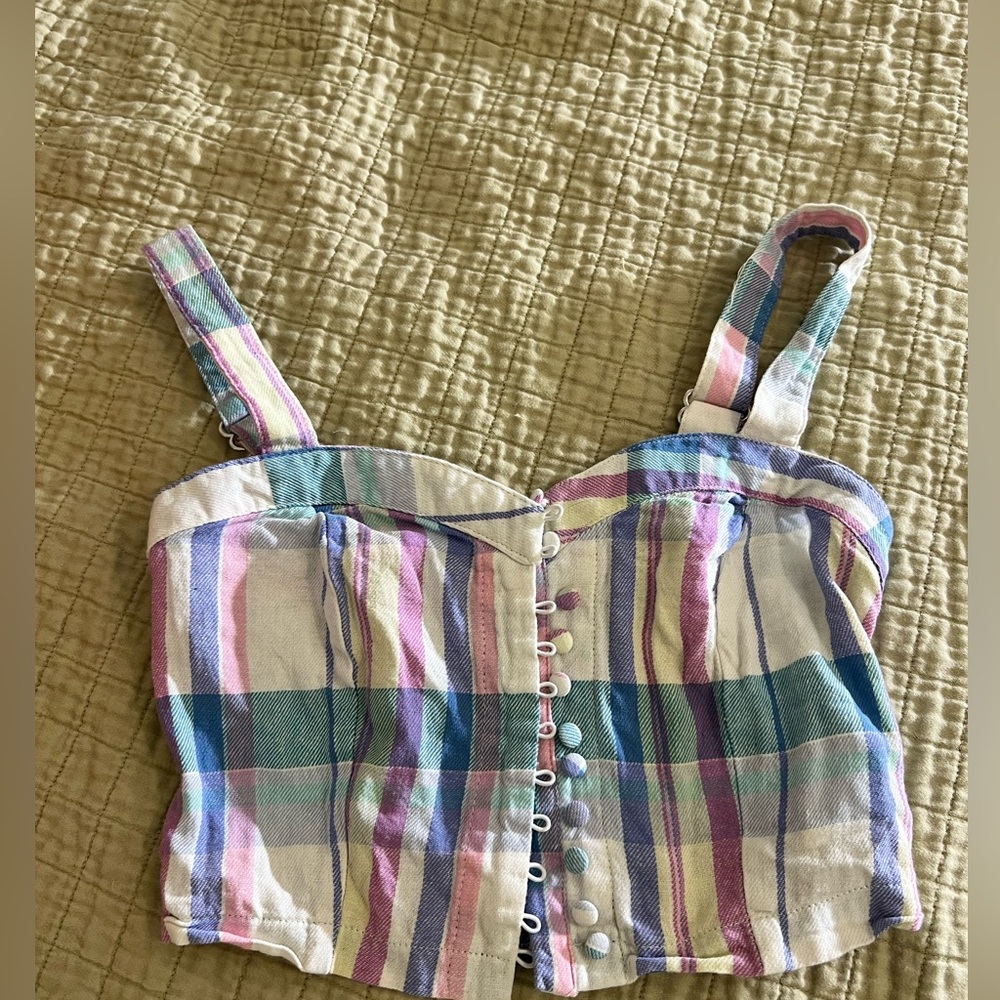 Plaid Forever21 Crop Top